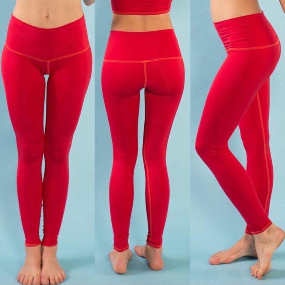 Teeki Vibrant Red Active Leggings
